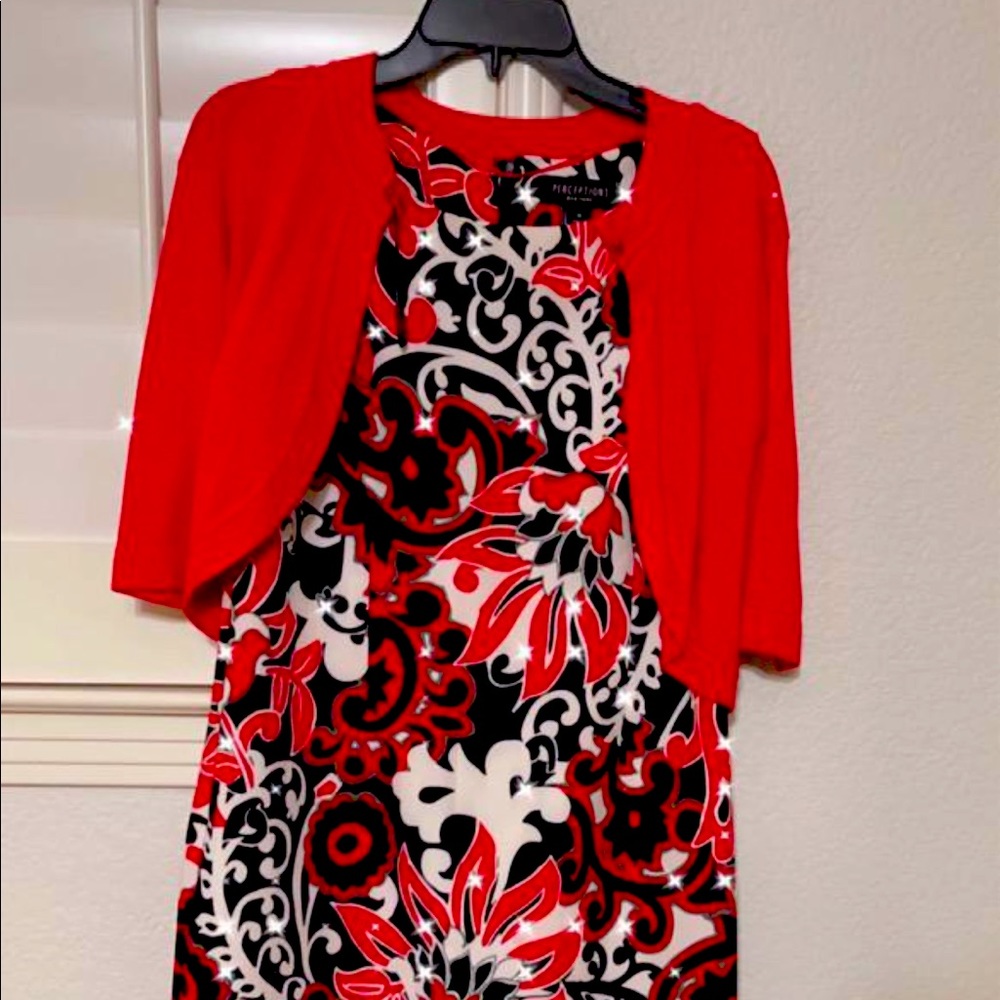 Red evening dress 10
